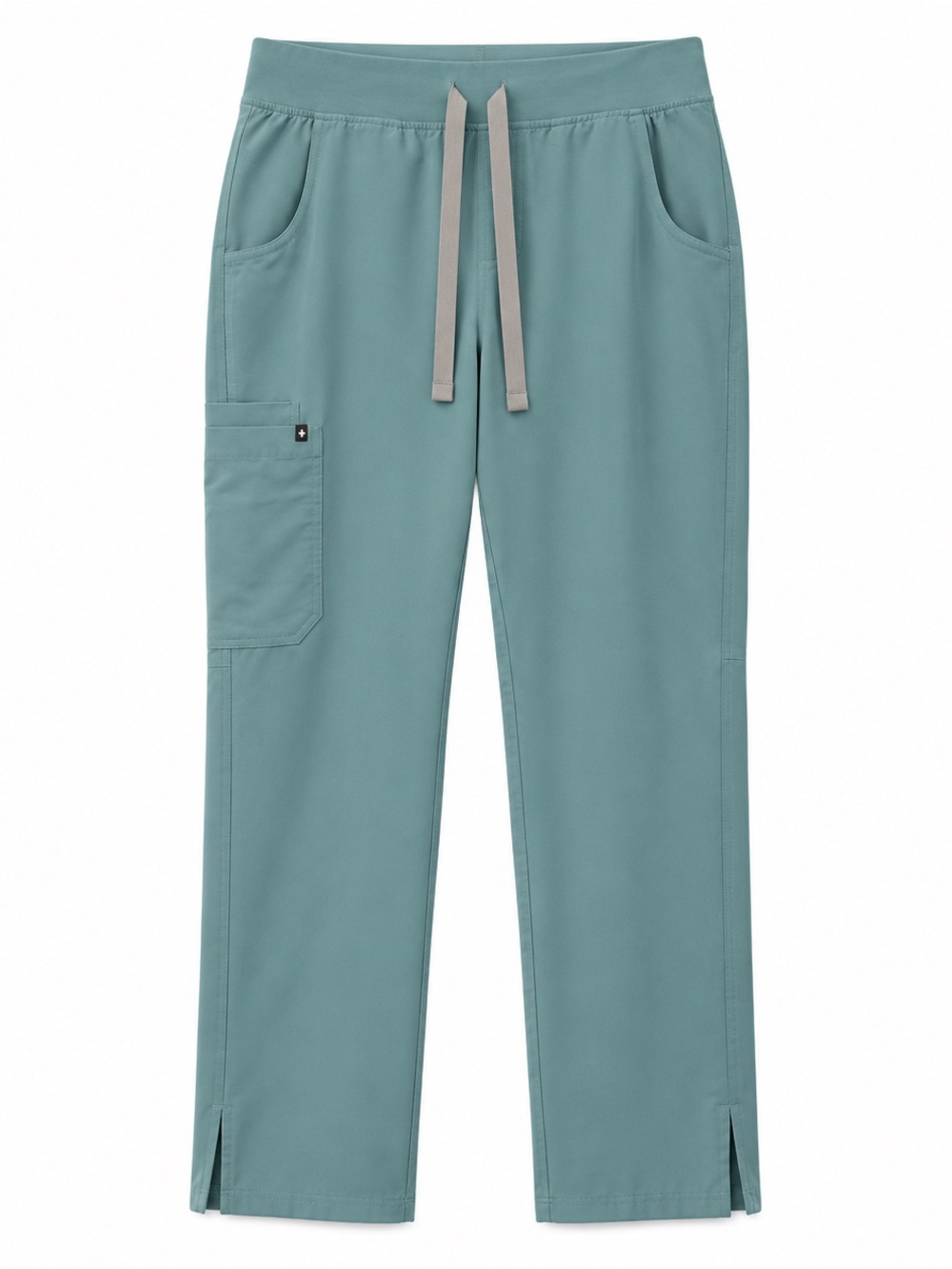 FIGS Kade Cargo Straight Leg Scrub Pants Aqua Small Petite